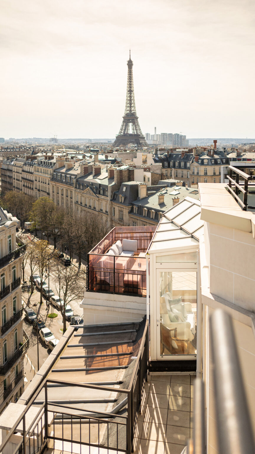A view over the Paris rooftops, the setting for a private Prémices evening