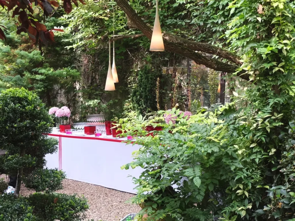 Soirée dentreprise organisée au Jardin des Bauches Paris 16e