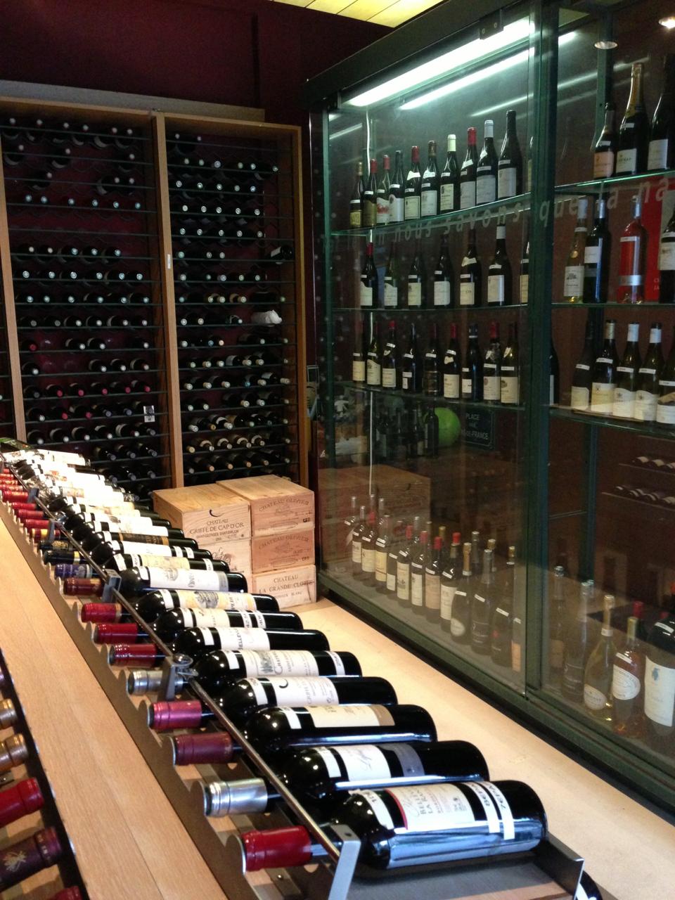 A private wine cellar, great bottles and grands crus kept for a Pr&eacute;mices dinner