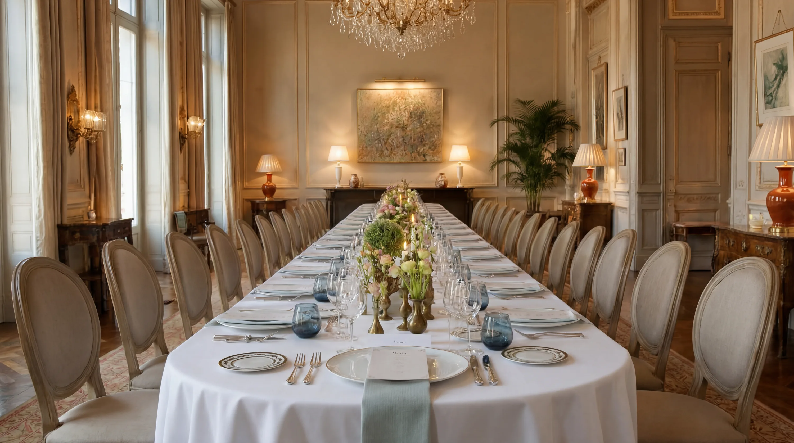 Grande table de réception dressée par Prémices