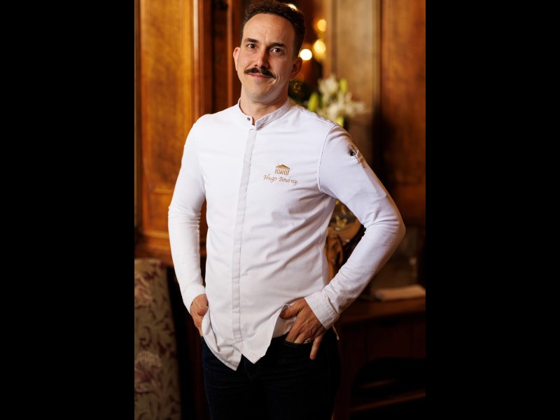 Hugo Bourny, Michelin-starred chef, at work for a private Prémices evening in Paris