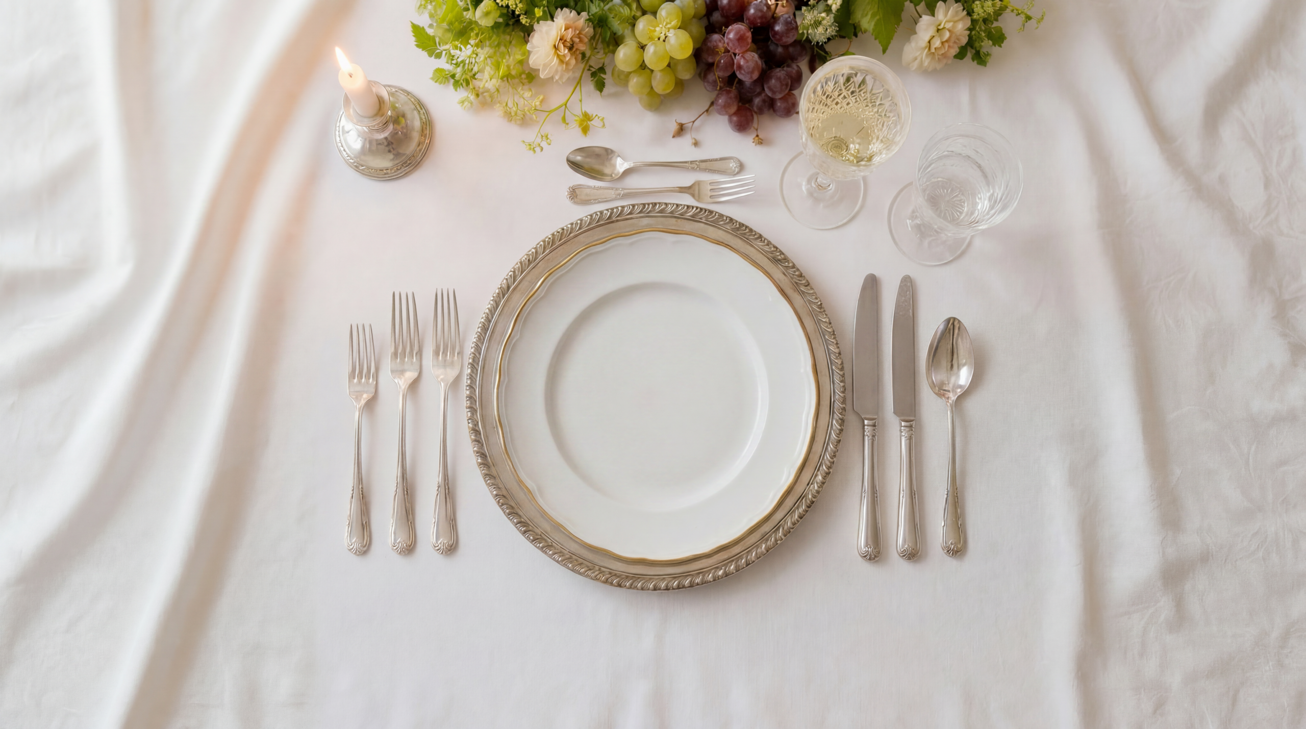 An elegant fireside dinner set by a Prémices private chef in a Megève chalet